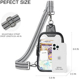 DOUBLE ZIP Clear bags Stadium Approved Crossbody Sling Bag Fanny Pack Purses for Women Men Belt bag for Stadium Events