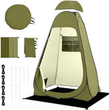 BRIAN & DANY Pop Up Shower Tent, Portable Privacy Camping Changing Tent, Camp Toilet Bathroom Pod with Rain Shelter & Windows, UPF 50+ & Waterproof, 47.2" x 47.2" x 74.8"