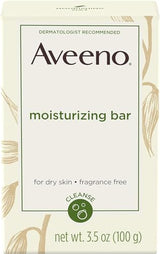 AVEENO Naturals Moisturizing Bar for Dry Skin 3.50 oz (Pack of 12) - Packaging May Vary
