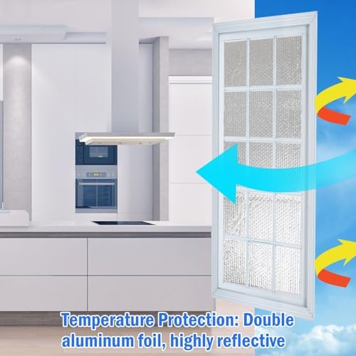 YoleShy Double Reflective Insulation 24 in X 25 FT RV Window Insulation for Summer Heat Reflective Window Film for Roof, Car, Garage Doors