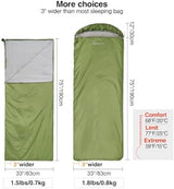 REDCAMP Ultra Lightweight Sleeping Bag for Backpacking, Comfort for Adults Warm Weather, with Compression Sack