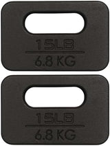 Yes4All Cast Iron Ruck Weight, Weighted Plate for Rucking, Swings, Squat, Strength Training - Multiple Weights: 10LB to 45LB