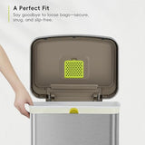 EKO Extra Strong 21 Gallon Large Trash Bags, Heavy-Duty Drawstring Kitchen & Household Garbage Bags (80L), Leak-Resistant, 110 Count, Code G