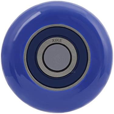 XiKe 10 Pack Blue 2" Nylon Garage Door Roller 4" Stem, Quiet/Durable and High Load, Use 6200-2RS Double Seals Precision Bearings.