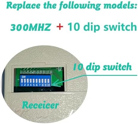 3 Replacement for Multicode Garage Gate Door Opener Remote,3089,308911,MCS308911,10 dip Switch,300MHZ