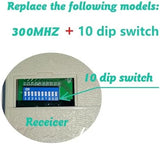 3 Replacement for Multicode Garage Gate Door Opener Remote,3089,308911,MCS308911,10 dip Switch,300MHZ