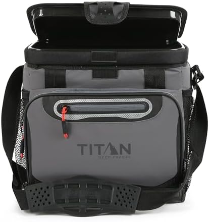 Arctic Zone Titan Deep Freeze Cooler - Zipperless Hardbody Cooler - Small & Large Capacity- Beach & Camping Cooler - Deep Freeze Insulation, HardBody Liner, and SmartShelf