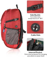 WATERFLY Lightweight Packable Hiking Backpack: 30L Foldable Travel Daypack Ultralight Camping Day Pack for Woman Man