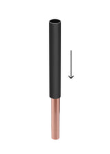 Sandy Beach Anthracite Radiator Pipe Covers - Anthracite TRV Thermostatic Radiator Valve Pipe Cover, Radiator Pipe Covers Anthracite Grey Pipe Sleeves & Collars, Anthracite Pipe Covers (130mm x 18mm)