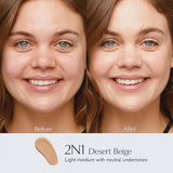 Estée Lauder Double Wear Sheer Matte Foundation SPF 19 | 12-Hour Wear, 1.0 Fl Oz, 2N1 Desert Beige