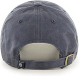 47 Brand MLB Vintage Navy Primary Logo Clean Up Adjustable Baseball Cap Hat, Adult One Size Fits All