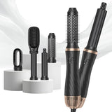 Hair Blow Dryer Styler Set, 5 in 1 Hot Air Brush Auto Wrap Curlers & Straightener & Volumizer Pro Kit, Ionic Technology, 60000RPM High Speed Drying, Round Comb Multi Styler Anion Electric