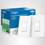 TP-Link Tapo Matter Smart Dimmer Switch, Single Pole, Neutral Wiring & 2.4 GHz WiFi Required, Compatible with Alexa, Siri, Google Home, Bixby, UL Certified Light Switch, (4-Pack)