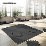 BalanceFrom Puzzle Exercise Mat with EVA Foam Interlocking Tiles for MMA, Exercise, Gymnastics and Home Gym Protective Flooring, Multiple Sizes and Colors