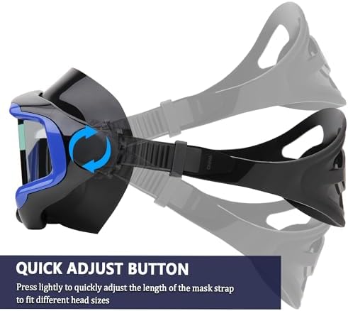 Diving mask Anti-Fog Swimming Snorkel mask Suitable for Adults Scuba Dive Swim Snorkeling Goggles Masks