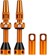 BWSHLF Tubeless Presta Valve Stem 40/44/55/60/65/80/100 mm, Super Light Alloy Presta Valve Stem Kit with Valve Core Remover Tool and Valve Stem Caps - Multiple Color and Size Options(Pair)