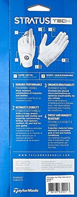 TaylorMade Men's Stratus Tech Golf Glove (Pack of 2)