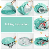 Zooawa Baby Beach Tent, Pop Up Beach Tent Sun Shade for Beach, Portable Shade Pool UV Protection Sun Shelter for Infant with Beach Sand Toys Set