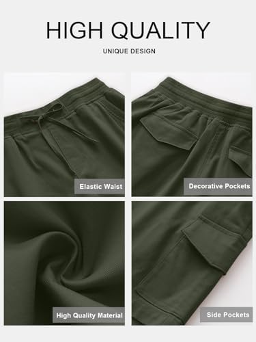 ANRABESS Womens Summer Shorts 2025 Dressy Casual Hiking Cargo Shorts Trendy Outdoor Outfits 6 Pockets