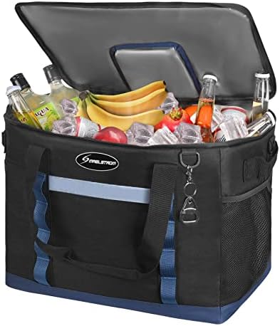 Maelstrom Soft Cooler Bag,Collapsible Soft Sided Cooler,24/30/60/75 Cans Beach Cooler,Ice Chest,Large Leakproof Camping Cooler,Portable Travel Cooler for Grocery Shopping,Camping,Road Trips