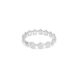 Swarovski Ariana Grande x bracelet, Round cut, Flower, White, Rhodium plated