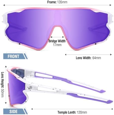 DUCO Kids Sunglasses Youth Baseball Sun Glasses Lightweight TR90 Frame UV400 Sports Cycling Shades for Boys Girls DK268