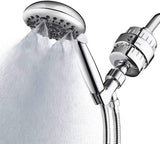 Aqua Earth Shower Head Filter For Hard Water 20 Stages to Remove Chlorine Fluoride Water Softener Coconut Shell Activated Carbon Reduces Dry Itchy Skin Heavy Metals Other Sediments Vitamin C Black