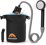 Portable Shower for Camping with Dry Bag - Camp Shower with Rechargeable Battery and Included 10L Dry Bag for Water Storage. Complete Camping Shower in a Bag (+Sprayer Attachment).