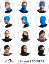 Merino.tech Merino Wool Ski Neck Gaiter - Face Mask Neck Warmer for Men & Women