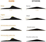 Jin&Bao Universal Garage Door Threshold Seal Strip 16FT Kit, Bottom Waterproof Rubber Weather Stripping Replacement（Yellow, 1 Adhesive）