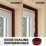 Garage Door Seal Top and Sides, 40 FT Universal TPE Weather Stripping Garage Door Trim Seal Weatherproofing Garage Door Seals with Nails and Lids in Brown