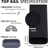 Handrails for Outdoor Steps,1-4 Step Stair Handrail & Indoor Stair Railing Kit，Black Railings for Outdoor Steps and Hand Rails for Seniors for Porch（4 Step）