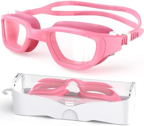Kids Swim Goggles,Swimming Goggles for Kids 6-14, Anti-Fog UV Protection Pool Glasses for Boys Girls