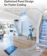 Super Quiet Register Booster Fan for 6" x 12" Register Holes, Smart Register Vent with Dual Intelligent Thermostat and WIFI App Control, Heating Cooling AC Vent Fan (ORB)