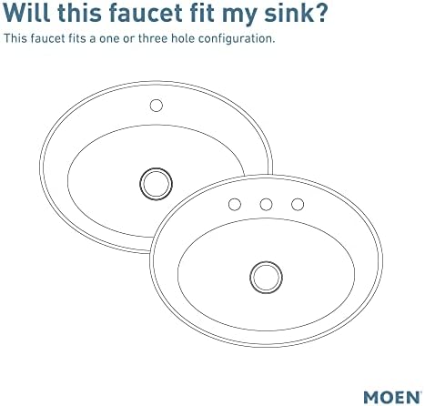 Moen Karis Black Matte One-Handle Single Hole Bathroom Sink Faucet with Optional Deckplate, 84346BL