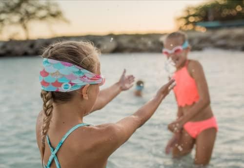 Splash Place SWIM GOGGLES with Fabric Strap - Adult & Kids Swim Goggles - PINKS & PURPLES