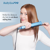 BaBylissPRO Nano Titanium Ionic Flat Iron Hair Straightener, 1 1/2" Hair Straightener Iron for Smooth, Shiny, Frizz- Free Hair and All Hair Types