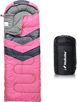 MalloMe Sleeping Bags for Adults Cold Weather & Warm - Backpacking Camping Sleeping Bag for Kids 10-12, Girls, Boys - Lightweight Compact Camping Essentials Gear Accessories Hiking Sleep Must Haves
