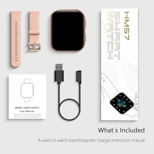 FITVII Health & Fitness Tracker (Answer/Make Calls), Smart Watch with 24/7 Heart Rate and Blood Pressure, Sleep Tracking, Blood Oxygen Monitor, 120+ Sport Mode Activity Tracker for Women Men