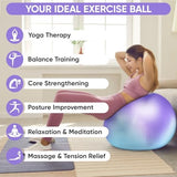 APEXUP Yoga & Pilates Ball - Anti Slip Heavy Duty Gym Ball for Fitness, Balance & Core Workout
