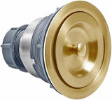 KONE 3-1/2 Inch Gold Sink Drain, Durable Stainless Steel Brass Kitchen Sink Drain Assembly Kit with Sink Strainer Waste Basket/Strainer Assembly/Sealing Lid for Standard Kitchen Sink