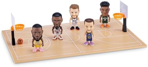 5 Surprise NBA Ballers Series 2 by ZURU, Licensed NBA Collectible, Surprise Unboxing Basketball Collectible Sports Toy for Boys, Ages 3 and up (2 Capsules)