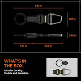 Spigen Life Magnetic Keychain Key Holder with HUB Compatible with MagSafe Accessories, Quick Release Magnetic System and Secure Lock System, Detachable Magnetic Keychain Key Ring Clip, Car Keychain