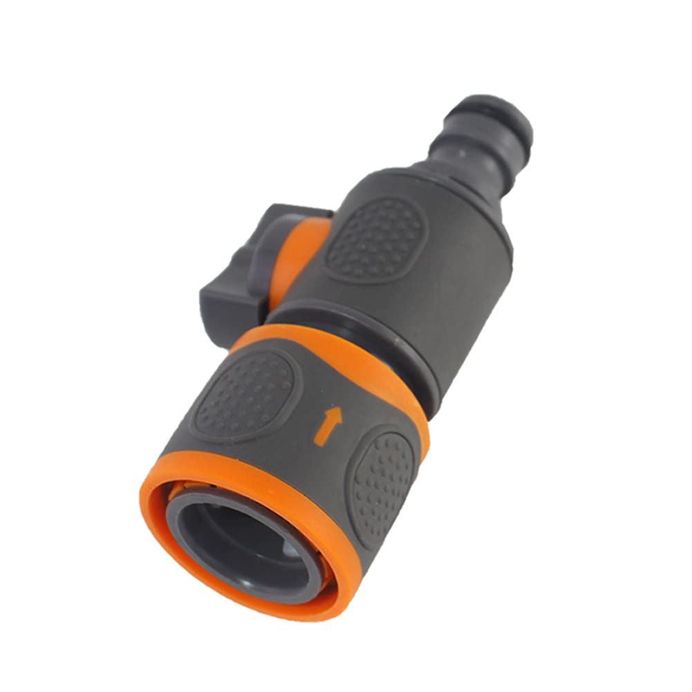 2PACK Quick Release in Line Shut Off Valve,Garden Hose Pipe in Line Tap Shut Off Valve Fitting Connect Adaptor Tool Gadget