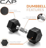 CAP Barbell Coated Dumbbell Weight | Multiple Options Pairs & Sets