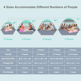 Gorich Beach Tent Sun Shelter for 3/4-5/6-7/8-10 Person with UPF 50＋ UV Protection, Lightweight & Easy Setup Beach Shade Canopy, Portable Beach Shade Tent Beach Cabana