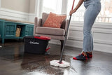 O-Cedar Easywring Microfiber Spin Mop & Bucket Floor Cleaning System with 4 Extra Refills