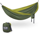ENO DoubleNest Hammock - Lightweight, Portable, 1 to 2 Person Hammock - for Camping, Hiking, Backpacking, Travel, a Festival, or The Beach - Olive/Melon