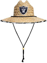 FOCO Men's NFL Team Logo Floral Lifeguard Beach Straw Sun Hat