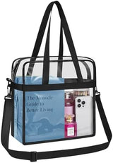 Clear Bag for Stadium Events 12×6×12 Clear Tote Bag for Concert,Sport,Festival